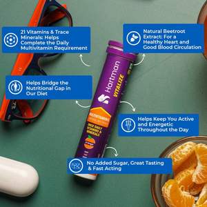 Tabletas Efervescentes de Naranja Hartman Daily para Adultos y Adolescentes, Multivitaminas Naturales de Remolacha, Vitaminas Energéticas para Mujeres Embarazadas - Product Image 3