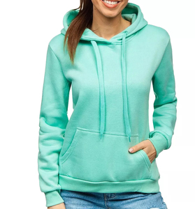Sweats à capuche personnalisés en coton de couleur unie à prix de gros pour femmes respirant avec support Design personnalisé de qualité supérieure - Product Image 5
