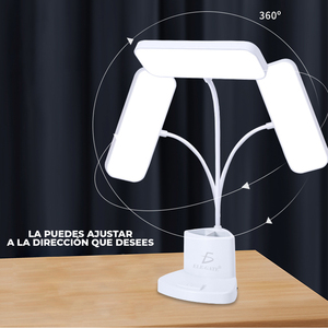 USB Modern Desk Lamp Adjustable Arm LED Light Source Charging <b>Port</b> Black <b>White</b> Shade Touch Control ROHS Certified AC/DC Power - Product Image 5