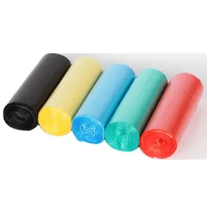 Biodegradable trash bag on roll made from cornstarch PLA/BAT compostable garbage bag ldpe dress bag on roll