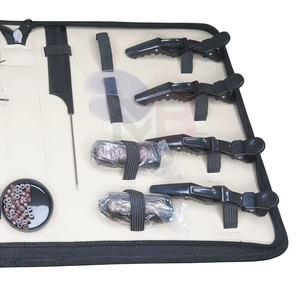 MAGMA BEAUTY Custom Logo Stainless Steel Waterproof Hair <b>Extension</b> Tools Kit 2 Sew Needles Micro <b>Beads</b> Remover Plier Soft Grip - Product Image 4