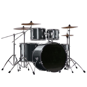 Batería Acústica de 5 Tambores y 4 Platillos, Instrumento de Percusión Musical, Juego de Batería y Platillos de Tamaño Completo, Kits de Batería Profesionales para Principiantes - Product Image 4