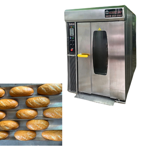 Horno de pan listo para enviar, 10 bandejas, Motor de panadería, 1Hp, equipo para hacer pan, horno rotatorio de acero inoxidable, fabricante Kien An - Product Image 1