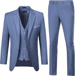 Nuevo Traje de Novio Hecho a Medida, Esmoquin Cruzado de Lino/Algodón, Traje de 3 Piezas, Traje Formal para Hombre, Oficina, Banquete Social, Corte Entallado - Product Image 2