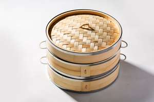 قدر طهي بالبخار عالي الجودة صديق للبيئة مصنوع من الخيزران لطهي الطعام بالبخار - Product Image 3