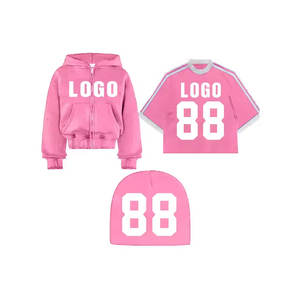 Sweat à capuche en molleton lourd 100% coton Street Wear avec design de lettre en strass personnalisé Bases lavées Bonnets en coton mélangé - Product Image 1