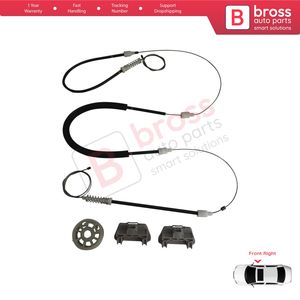 BWR635 Juego de reparación de regulador de ventanilla eléctrica Puerta delantera derecha para 300 2005-2010 Cargador LX 2006-2010 Magnum 2005-2008 5065474AE - Product Image 5