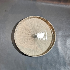 Blanc et noir imprimé Design moderne Vaisselle en céramique assiette de service pour la maison et la cuisine au prix de gros par - Product Image 4