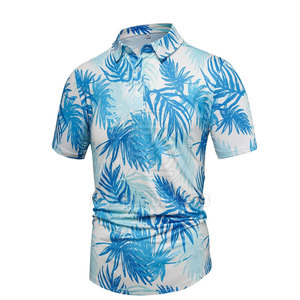 Sublimación de talla grande al por mayor para camisetas de polo Estilo casual de algodón/poliéster transpirable - Product Image 1
