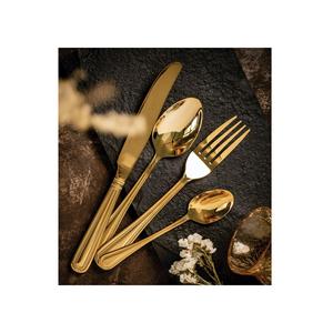 Juego de cubiertos modernos de acero inoxidable con mango de diseñador, juego de cubiertos de cobre, plata, oro y negro, pulido con espejo para Hotel - Product Image 3