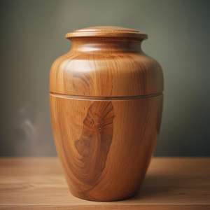 โกศเผาศพทำจากไม้แนวชนบทขี้เถ้าหรือขี้เถ้าขี้เถ้าขี้เถ้า - Product Image 6