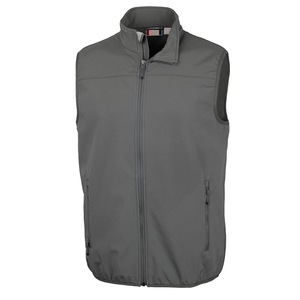 Chaleco casual softshell para hombre, cortavientos, ligero, para golf, con bolsillos, forro polar suave, sin mangas. - Product Image 1