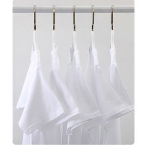 T-shirt uni 100% coton pour hommes, t-shirt personnalisé de haute qualité avec logo imprimé, t-shirts noirs pour hommes, vente en gros - Product Image 2