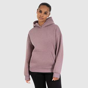 OEM Pull à capuche personnalisé en coton épais pour femmes Sweat-shirts d'hiver surdimensionnés en polaire avec col à capuche grande taille - Product Image 1
