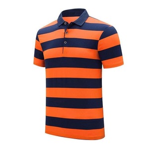 2025 personnalisé hommes affaires mode T-Shirt été respirant à manches courtes Polo séchage rapide tissu imprimé motif hommes polos - Product Image 2