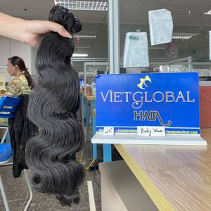 Vente en gros de cheveux vietnamiens naturels ondulés, extensions de cheveux à trame vietnamienne, cheveux humains bruts, cheveux super doublement étirés - Product Image 3