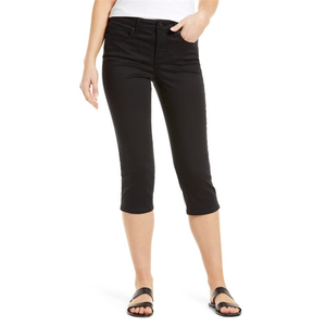 กางเกงยีนส์นิดจ์ ออเบรย์ ครอปทรงสลิมขาตรง สีดำเดนิม ไซส์ 00 เอวธรรมชาติ - Product Image 1