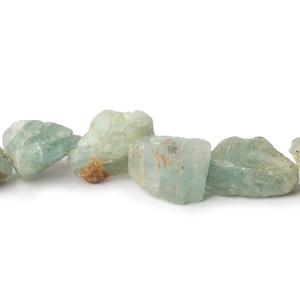 Stone Raw Aquamarine Strand Nugget Beads <b>Crystal</b> Reiki <b>Healing</b> Stone Drilled <b>Necklace</b> for Women Jewelry Making Supplies - Product Image 5