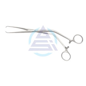 Venta al por mayor Millin Vulsellum fórceps tornillo Junta 10mm de ancho mandíbula con 8:9 dientes Longitud total 220mm tejido sujeción pinzas de agarre - Product Image 1