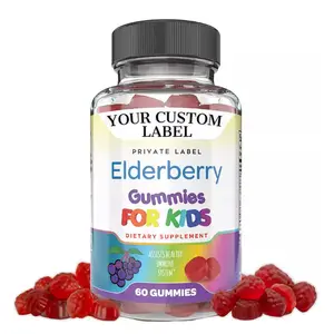 Vox-gomitas de Elderberry para niños, nutricionales, ayuda con la lucha de los Colds, ayuda a mejorar el sistema menstrual, soporta la salud general