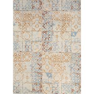 Alfombra de Lana Anudada a Mano Erbe, Beige Marrón LLV-3042(CS-01), Alfombra Rectangular de Estilo Patchwork para Sala de Estar, Entrada y Pasillo - Product Image 1
