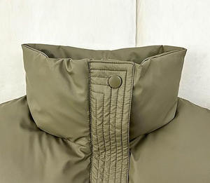 Gilet matelassé pour femme sur mesure, coupe-vent, col montant, fermeture éclair, pour vêtements d'extérieur - Product Image 4