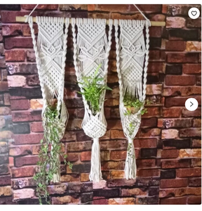 Decoración de Pared Elegante y Hermosa, Colgante de Pared Boho, Soporte de Macramé Personalizado para Plantas, Decoración de Pared y Ventana, Calidad Premium - Product Image 2
