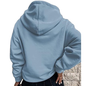 Sweat à capuche zippé ample 100 % coton pour homme, en molleton épais, personnalisable avec logo brodé numérique pour l'hiver - Product Image 2