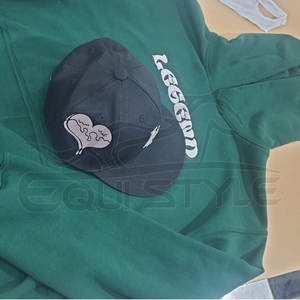 Sudadera con Capucha Estampada, Verde Oliva, Sudadera de Moda, Fabricante de Ropa Deportiva OEM, Sudadera Extra Grande Personalizada - Product Image 5