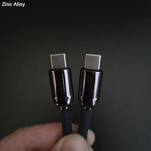 Câbles flexibles rétractables à ressort spiralé en spirale double type C vers type C - Product Image 4