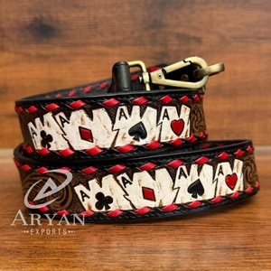 Sangles de sac à bandoulière en cuir de vachette usinées à la main de haute qualité - Product Image 1