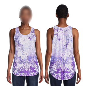Wholesale Rate High Quality Sublimation Print Eco-Friendly Durable Canvas Fabric <b>Women</b> Tank <b>Top</b> Breathable Latest Fitness Wear - Product Image 3