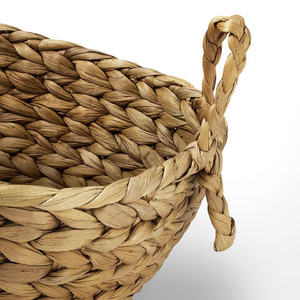 Panier de rangement écologique de haute qualité, forme unique, en jacinthe d'eau, tissé à la main, panier décoratif pour fruits et rangement - Product Image 3
