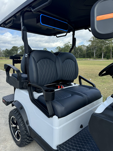 Carrito de golf de 4 y 6 plazas, 72v 48v, de venta rápida y económico, legal para la calle y todoterreno, con asientos de lujo. - Product Image 2
