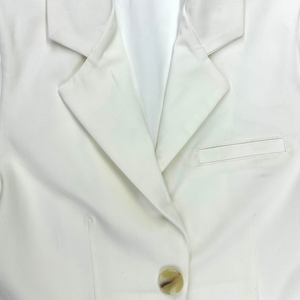 Ngắn Tay Áo V-Cổ Áo Nút Dệt Polyester Phụ Nữ Của Văn Phòng Giản Dị Cắt Hợp Thời Trang 2025 Phong Cách Thái Lan Nhà Máy Bán Buôn - Product Image 3