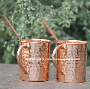 Moscow Mule Straight Mug Design en métal de cuivre pur - Product Image 6