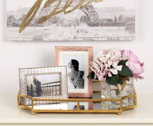 Plateau décoratif rectangulaire en or vente en gros, quantité en vrac utilisation maison hôtel Restaurant Bar ustensiles de cuisine décoration de table vente chaude 2023 - Product Image 5