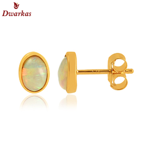 Boucles d'oreilles simples en argent sterling 925 plaqué or goujons de pierres précieuses en grenat naturel pour cadeau de fête d'anniversaire de mariage de fiançailles - Product Image 5