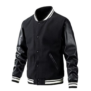letterman college baseball <b>jacket</b> for men College Baseball Style Varsity <b>Jacket</b> for Men Wool Fabric <b>Real</b> <b>Leather</b> Sleeves <b>Jackets</b> - Product Image 6