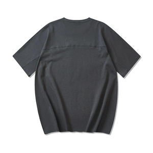 T-shirt Unicolor con logo personalizzato taglia UK 230gsm magliette in cotone da uomo - Product Image 4