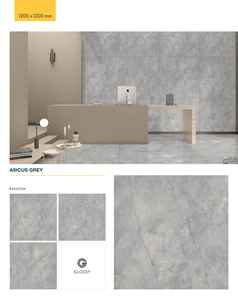 Carrelage en porcelaine brillant imitation bois massif Breccia Gold 1200x1200mm, grand format, carrelage vitrifié pour salon de villa - Product Image 4