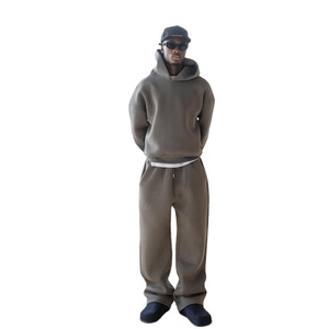 Custom Logo Cotton Tracksuit – Embroidered & DTF Printed Hoodie <b>Jogging</b> <b>Suit</b> - Product Image 1