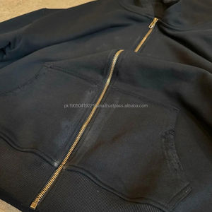 เสื้อฮู้ดซักกรดของผู้ชายผ้าฟรินซ์เทอร์รี่สำหรับฤดูหนาวผ้าพิมพ์ลายปะติดแบบปักได้ตามต้องการสินค้ามาใหม่ - Product Image 6