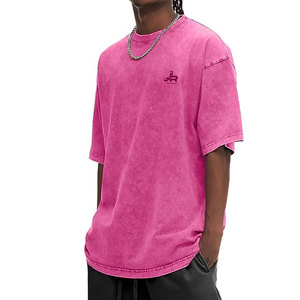 Camiseta de Hombre de Primera Calidad con Lavado Ácido para Uso en Exteriores y Ropa Urbana, Cómoda de Usar, Camisetas con Lavado Ácido - Product Image 1
