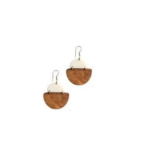 Customize Design New Wooden Resin <b>Earrings</b> Fashion Jewelry Indian Handicrafts Made of Pure Acacia Wood <b>Earring</b> Competitive Price - Product Image 1