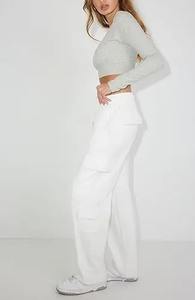 Pantalones Cargo de alta calidad de verano 2025 para mujer, pantalones de Algodón 100% con múltiples bolsillos, pantalones informales de secado rápido para correr para mujer - Product Image 5