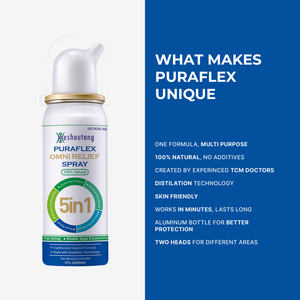Heshoutong PuraFlex Omni Relief Spray 60ml, soulagement naturel rapide de la douleur nasale pour enfants et adultes, soins corporels - Product Image 5
