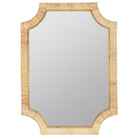 Miroir mural en rotin en forme d'arche vintage, cadre naturel fabriqué à la main pour la décoration intérieure