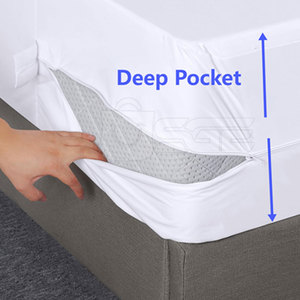 Protège-matelas tricoté haut de gamme pour adulte, drap-housse imperméable 300 fils, doux et respirant, pour la maison et l'hôtellerie - Product Image 6