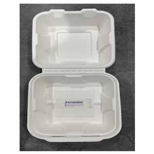 Boîte à lunch jetable durable et écologique 13x6 à clapet, parfaite pour le stockage pratique des aliments à emporter à usage unique - Product Image 6